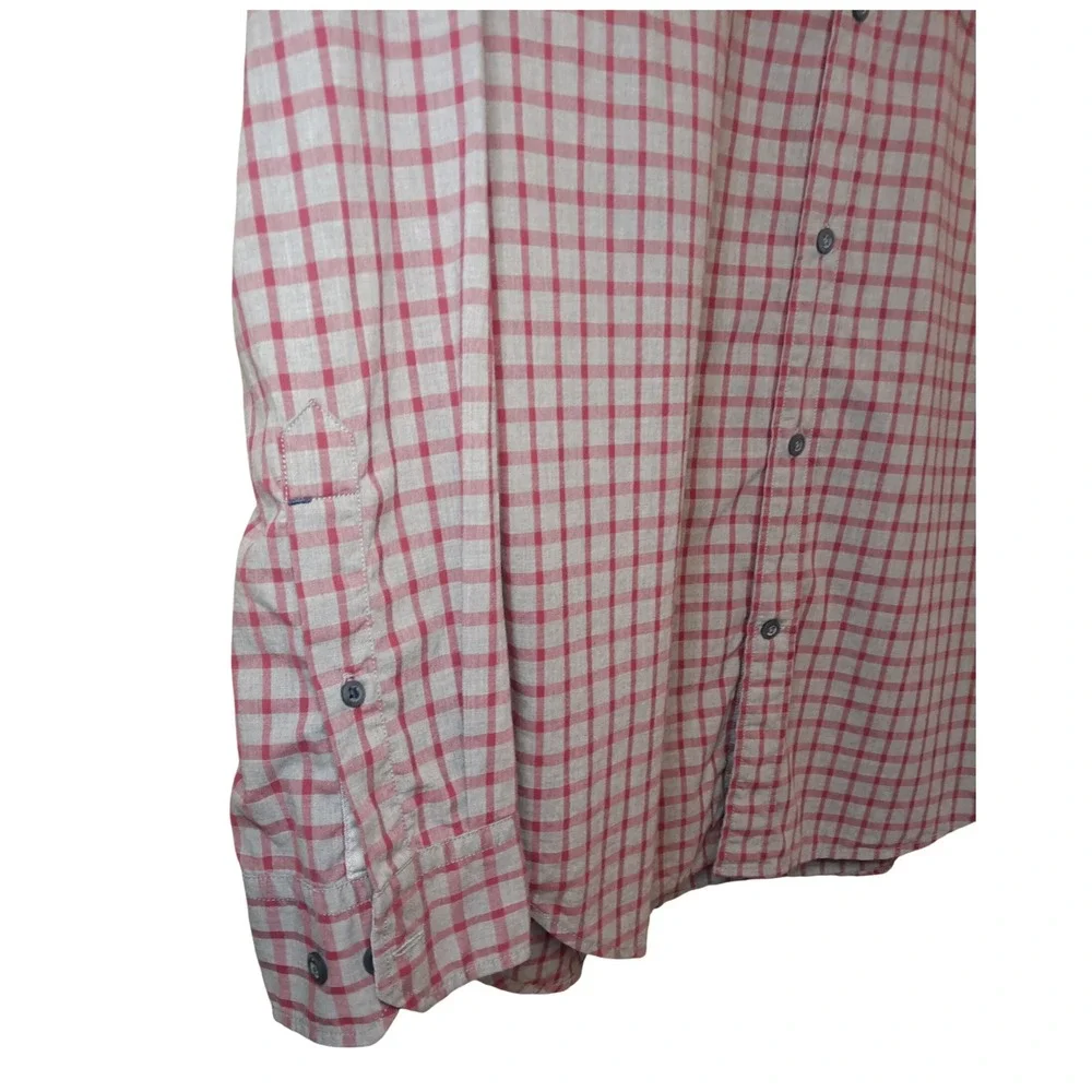 Banana Republic Custom 078 Wash Slim Fit Plaid Long Sleeve‎ Shirt Men's L